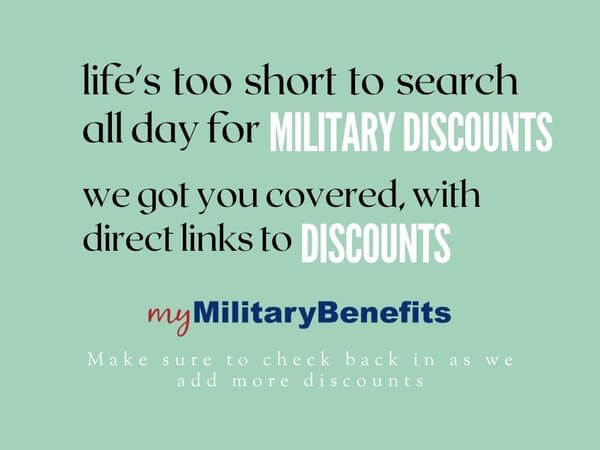 Big List of Military and Veteran Discounts