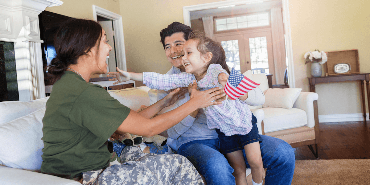 military families buying a home